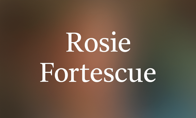 Rosie Fortescue husband