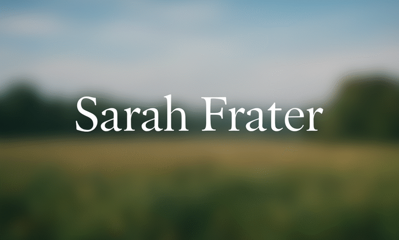 Sarah Frater